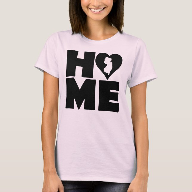 T-shirt New Jersey Home Heart State Tees (Devant)