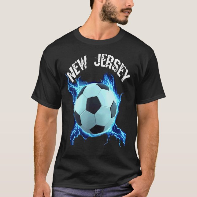 T-shirt New Jersey Soccer Retro (Devant)