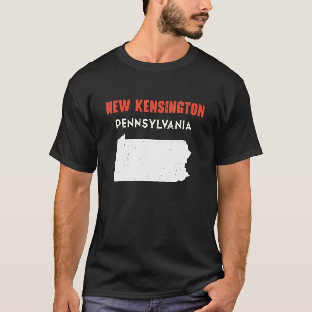 T-shirt New Kensington Pennsylvania USA State America (Devant)