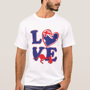 T-shirt NEW-Love-From-Australia-Heart-and-Animals