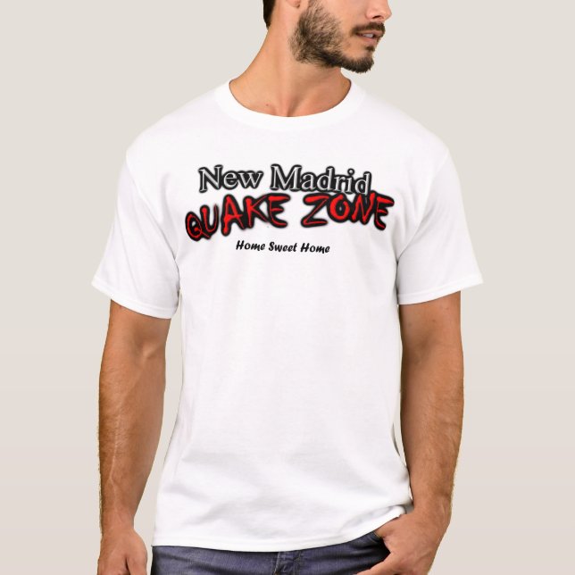 T-shirt New Madrid Quake Zone (Devant)