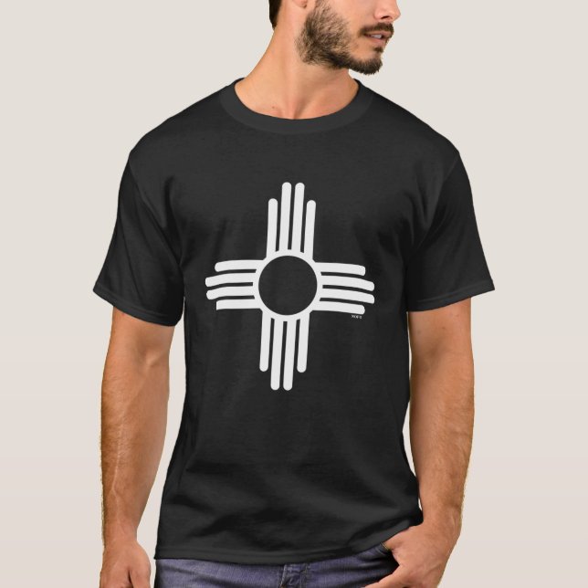 T-shirt New Mexico Zia Sun Symbol (Devant)