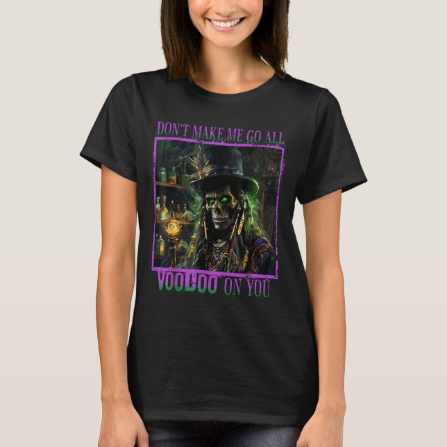 T-shirt New Orleans Ghost Tour Y Priest Voodoo Mardi Gras  (Devant)