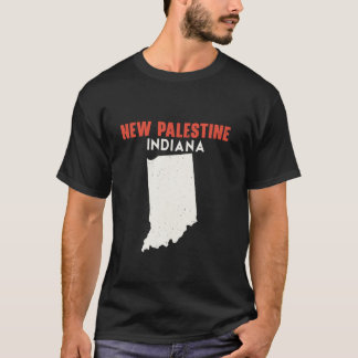 T-shirt New Palestine Indiana USA State America Travel Ind