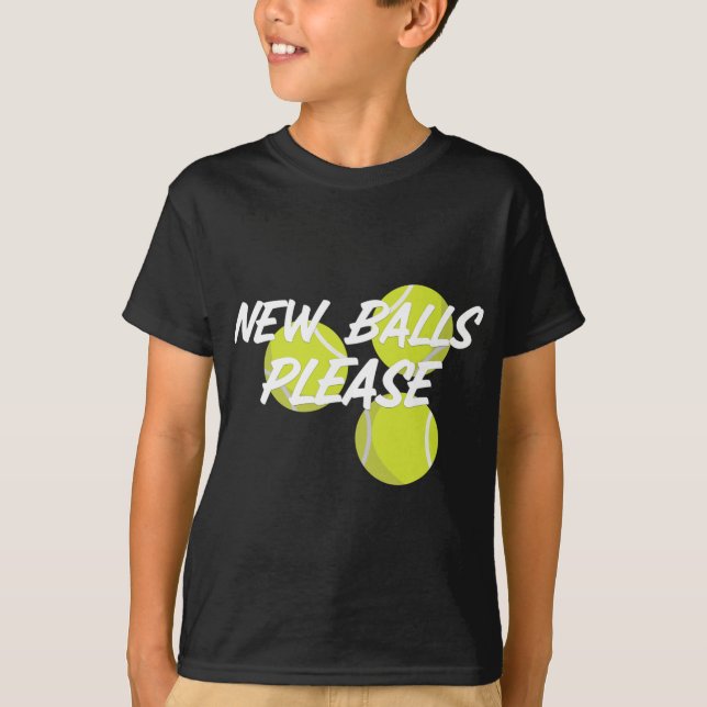 T-shirt New Please Funny Tennis  (Devant)