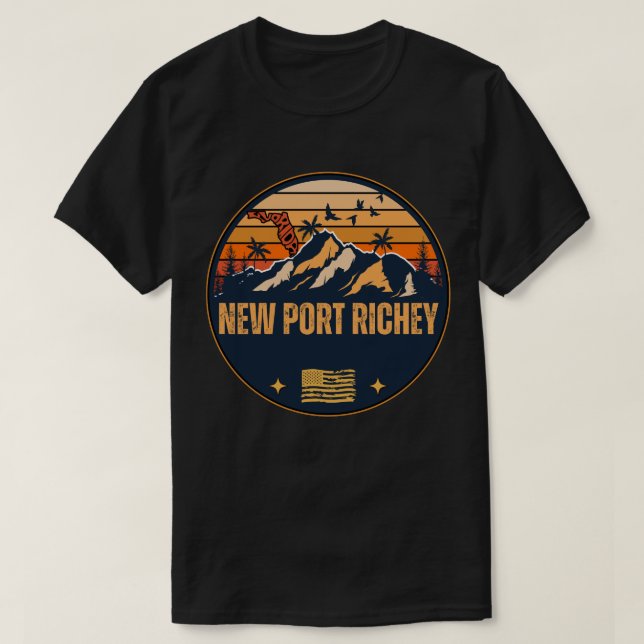 T-shirt New Port Richey, Floride  (Design devant)