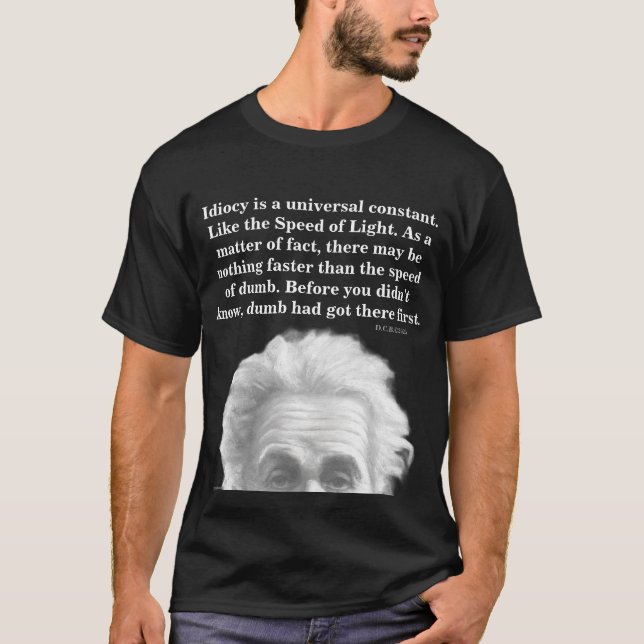 T-shirt "New Revelations", Einstein, funny, humor (Devant)