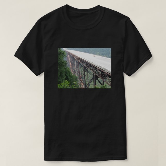T-shirt New River Gorge Bridge, Virginie-Occidentale, T-sh (Design devant)