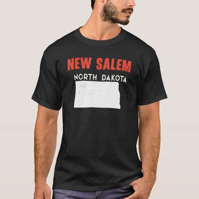 T-shirt New Salem North Dakota USA State America Travel (Devant)