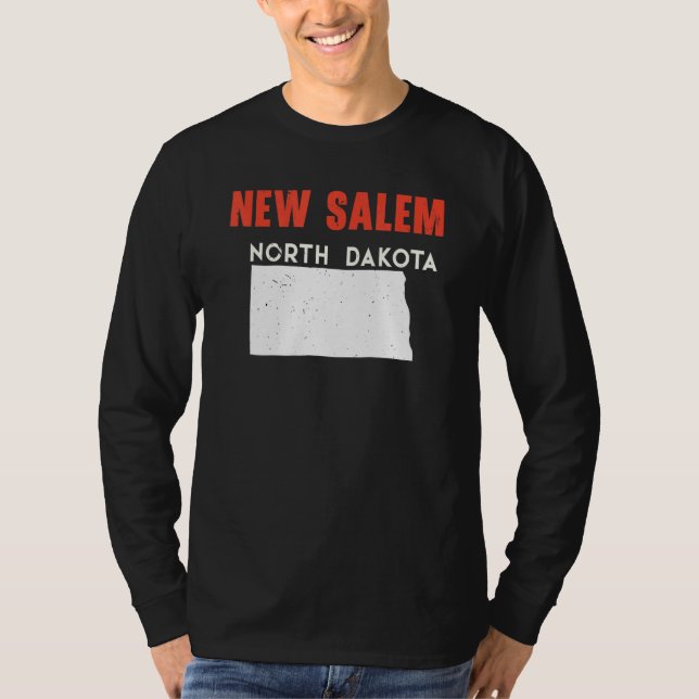 T-shirt New Salem North Dakota USA State America Travel (Devant)