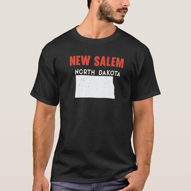 T-shirt New Salem North Dakota USA State America Travel   (Devant)