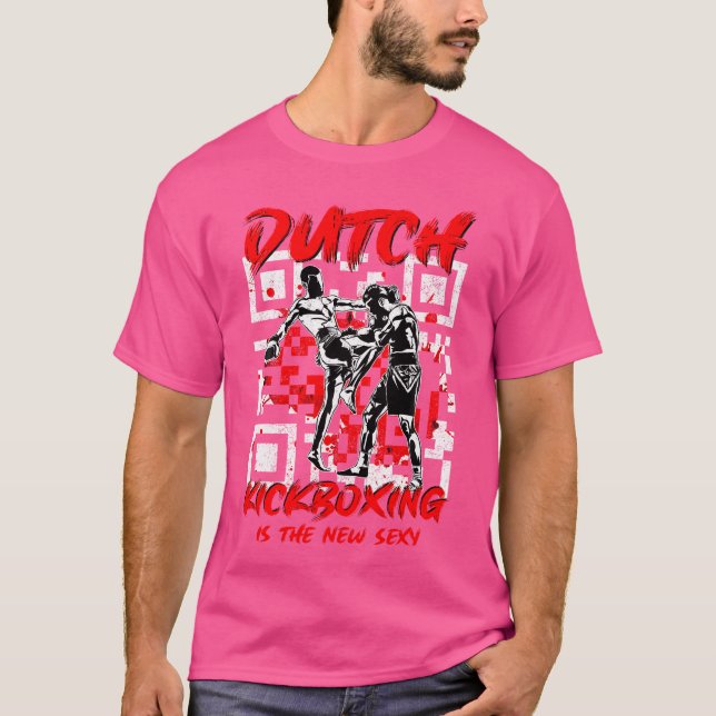 T-shirt New Sexy Martial Art Muay Thai Dutch Kickboxin (Devant)