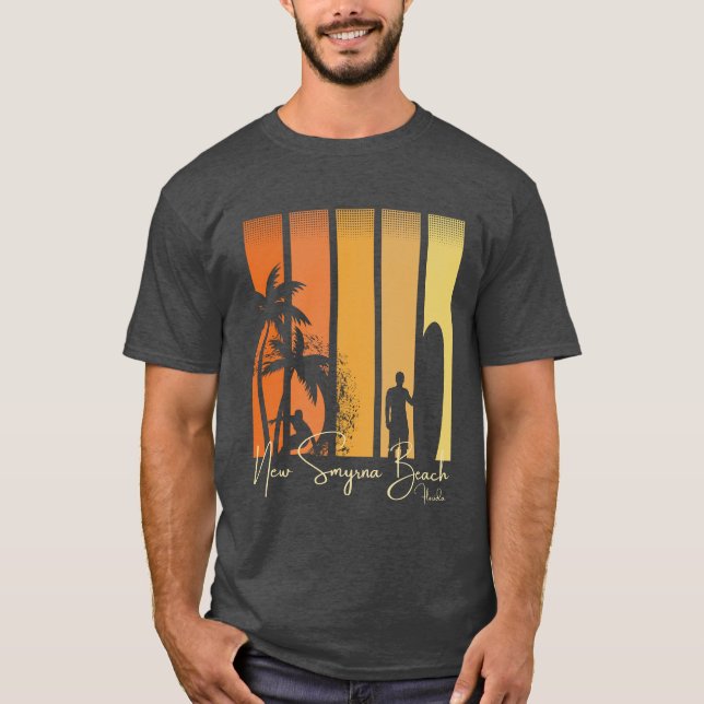 T-shirt New Smyrna Beach Floride Surf (Devant)