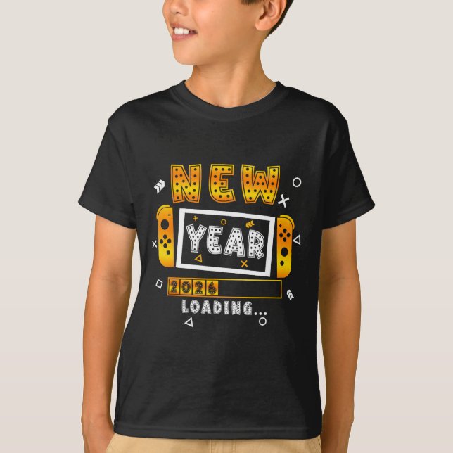 T-shirt New Year 2026 Loading Video Gamers New Years Eve P (Devant)