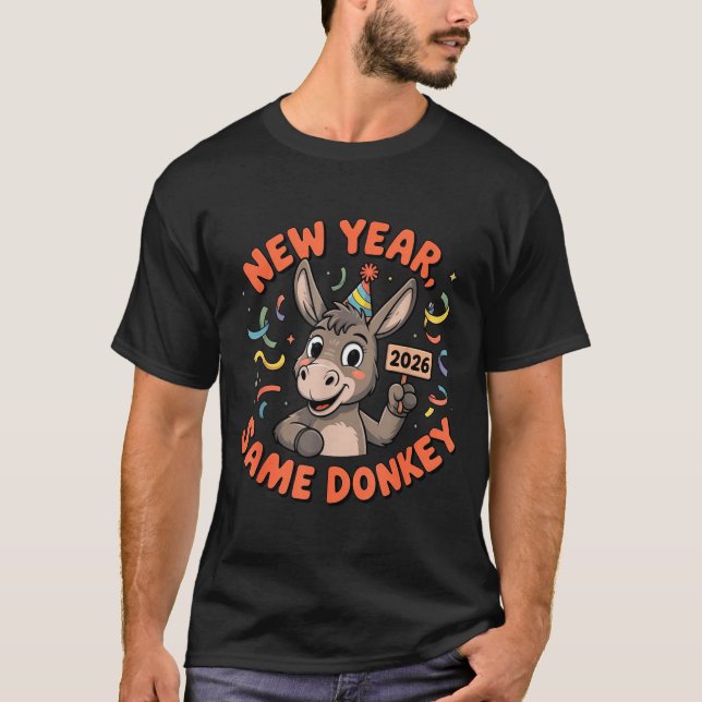 T-shirt New Year Same 2026 Funny Farm Animal Family Matchi (Devant)