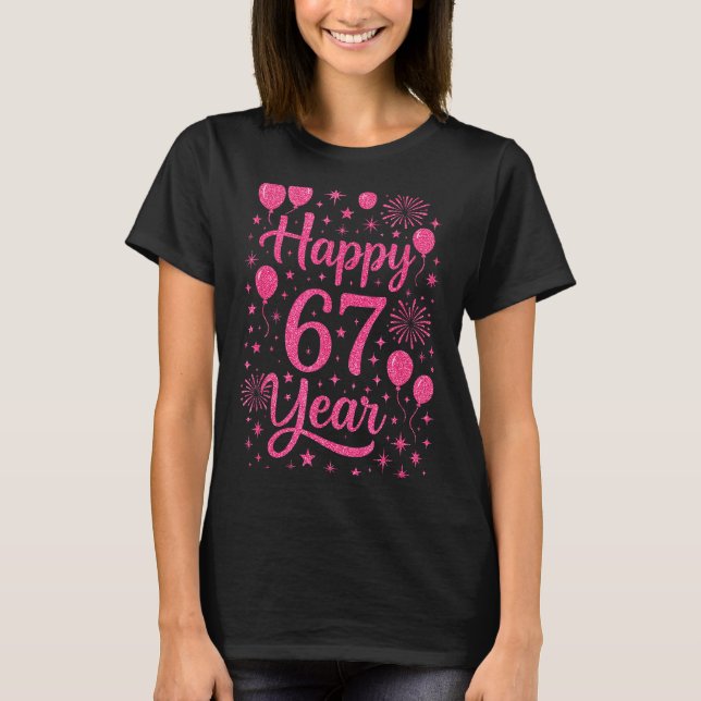 T-shirt New Year's Eve 2026 Happy 67 Year Gen Z Funny Meme (Devant)