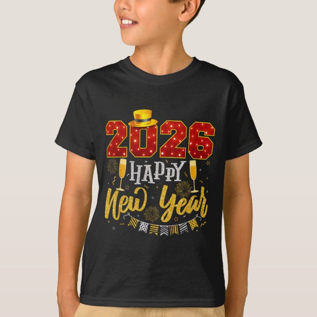 T-shirt New Years Eve Party 2026 Fireworks Happy New Year  (Devant)