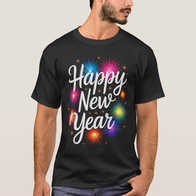 T-shirt New Years Eve Party Matching Happy New Year  (Devant)