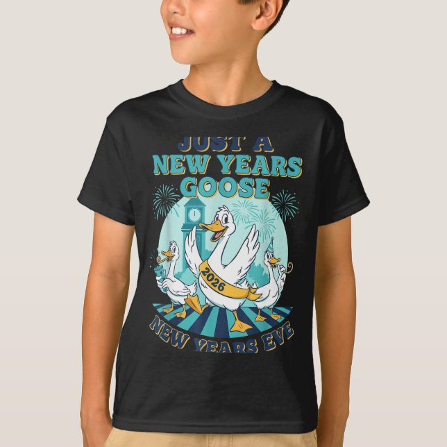T-shirt New Years Goose 2026 Celebration Fun  (Devant)