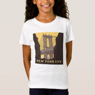 T-Shirt New York Brooklyn Bridge