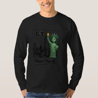 T-shirt New York City Baby Statue de la Liberté Skyline Sk