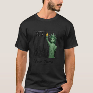 T-shirt New York City Baby Statue de la Liberté Skyline Sk