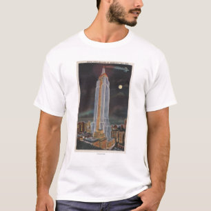 T-shirt New York City, bâtiment d'état de NYEmpire dedan