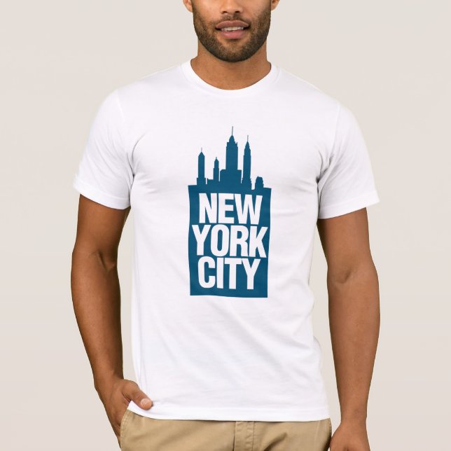 T-shirt New York City Blue (Devant)