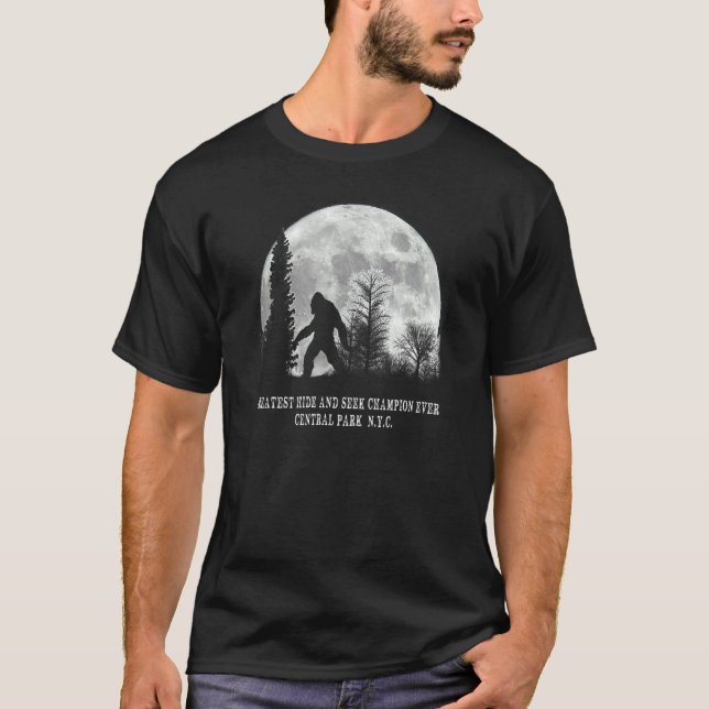 T-shirt New York City Central Park Plus Grande Masquer Et  (Devant)