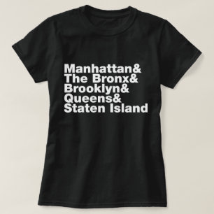 T-shirt ~ New York City de cinq villes