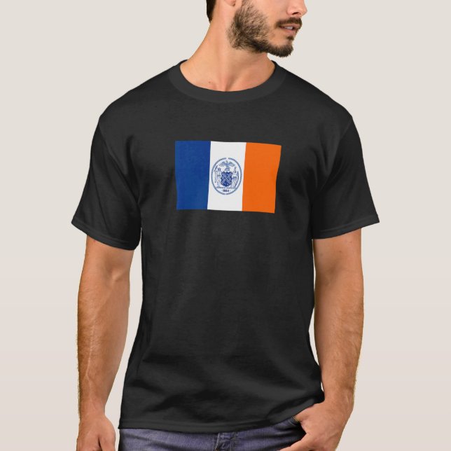 T-shirt New York City Flag 1915 1977 (Devant)