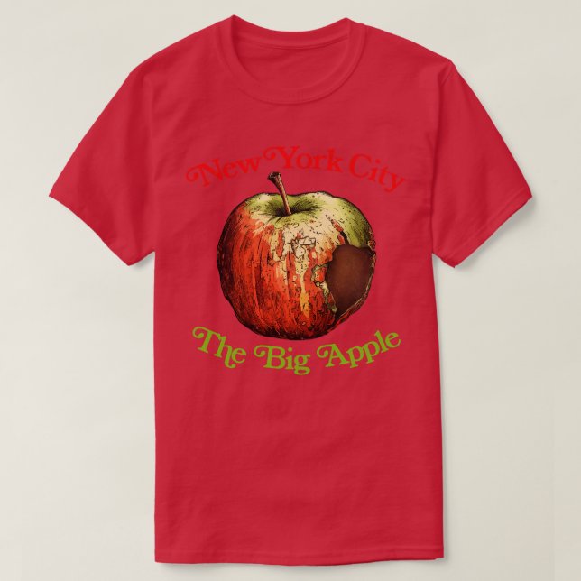 T-shirt New York City La Grosse Pomme (Design devant)