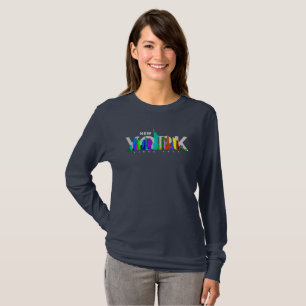 T-shirt New York City Maillot Manche Longue Femme