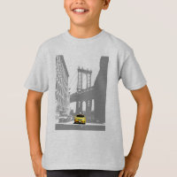 New York City Nyc Brooklyn Bridge Yellow Taxi Boys