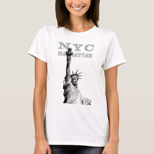 T-shirt New York City Nyc Liberty Statue des femmes de Man (Devant)