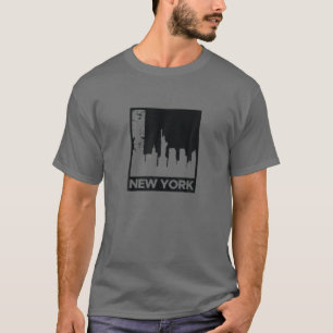 T-shirt New York City NYC Skyline Retro Les années 70 80S 
