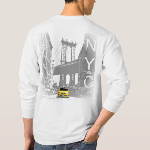 T-shirt New York City Nyc Taxi jaune Brooklyn Bridge