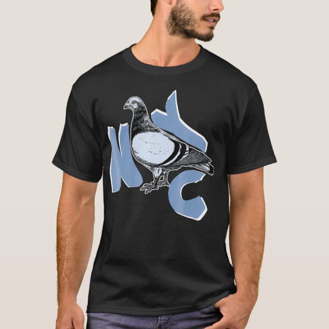 T-shirt New York City Pigeon T Shirt - NYC Animaux et (Devant)