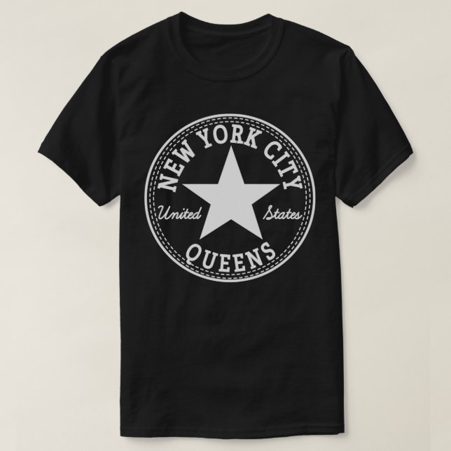 T-shirt New York City Queens NYC États-Unis d'Amérique (Design devant)