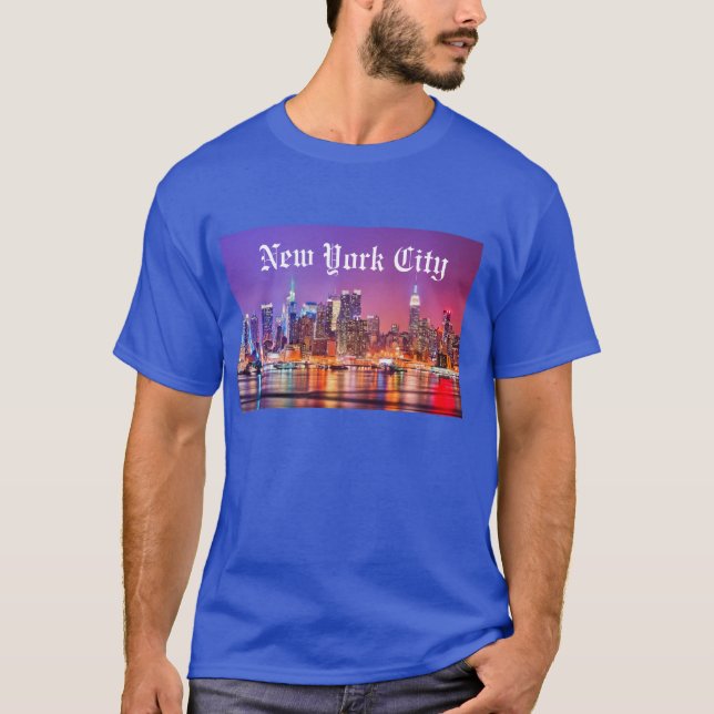 T-shirt New York City Skyline (Devant)
