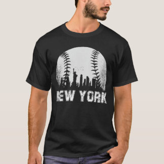 T-shirt New York City Skyline Baseball Lover funny