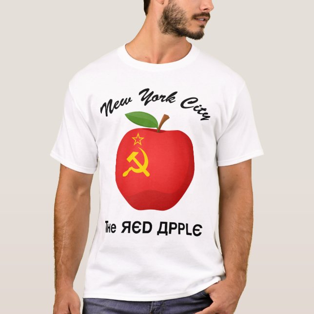 T-shirt New York City The Red Apple (Devant)