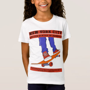 T-Shirt New York City, USA Cool Skateboard