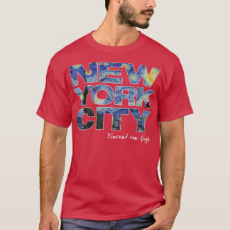 T-shirt New York City Van Gogh Starry Night Art Vincent Va