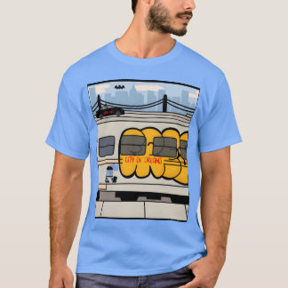 T-shirt New York City Ville des rêves NYC Skylineee amis