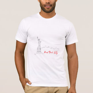 T-shirt New-York, Cool artistique de la Statue de la Liber