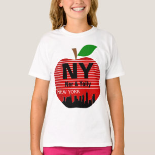 T-shirt New York Custom Noms La Grosse Pomme