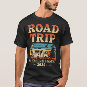 T-shirt New York Family Adventure Rv Camping Travel Road T