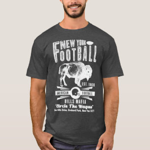 T-shirt New York Football Est 1960 Bills Mafia Vintage Whi