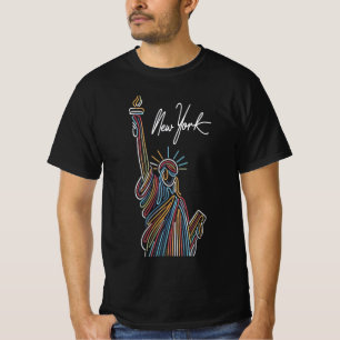 T-shirt New York Glow : Liberté colorée